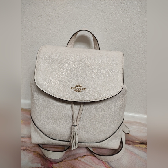 Coach Bags Coach Leather Elle Backpack Chalk F72645 Poshmark